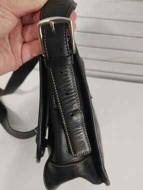 Vintage Coach Hamptons Black Leather Bag - Gem